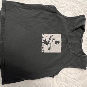 Brandy Melville Black Crop Top